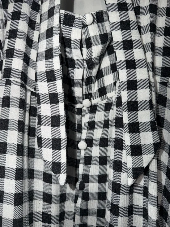 torrid Black and White Gingham Tiered Maxi Dress - Picture 6 of 7